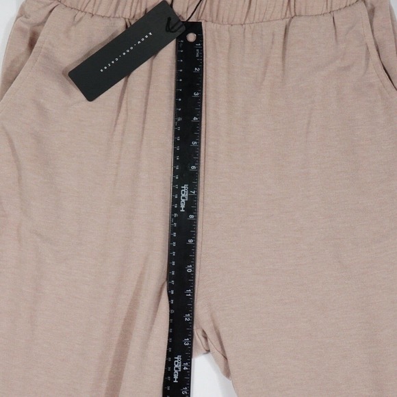 NWT Know One Cares Women's Loungewear Pants Size Large Straight Leg Drape Taupe - Picture 10 of 10